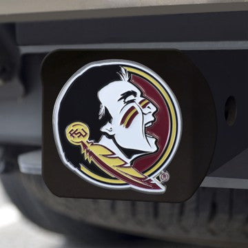 Wholesale-Florida State Hitch Cover Florida State University - 3.4"x4" - Color Emblem on Black Hitch - 3.4"x4" SKU: 22684