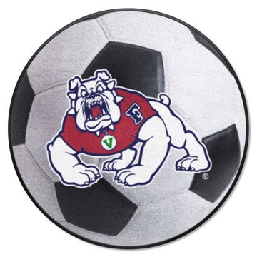 Wholesale-Fresno State Bulldogs Soccer Ball Mat 27" diameter SKU: 4895