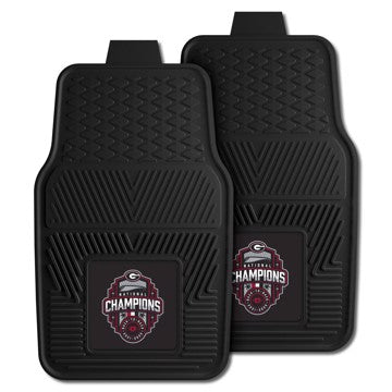 Wholesale-Georgia Bulldogs 2022-23 National Champions 2-pc Vinyl Car Mat Set Auto Floor Mat - 2 piece Set - 17" x 27" SKU: 38418