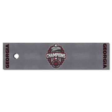 Wholesale-Georgia Bulldogs 2022-23 National Champions Putting Green Mat Golf Accessory - 18" x 72" SKU: 38421