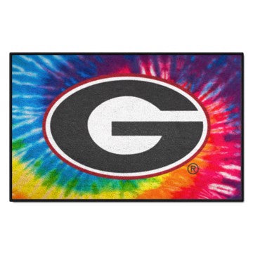 Wholesale-Georgia Bulldogs Starter Mat - Tie Dye 19"x30" SKU: 34060