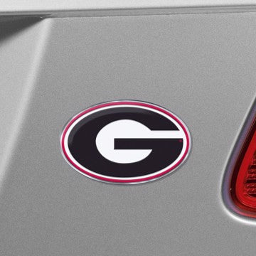Wholesale-Georgia Embossed Color Emblem University of Georgia Embossed Color Emblem 3.25” x 3.25” - "G" Logo SKU: 60523