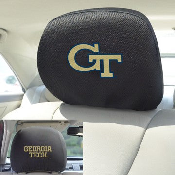 Wholesale-Georgia Tech Headrest Cover Georgia Tech - 10"x13" - 2 Piece - 10"x13" SKU: 25005