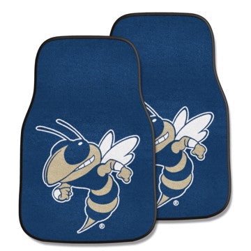 Wholesale-Georgia Tech Yellow Jackets 2-pc Carpet Car Mat Set 17in. x 27in. - 2 Pieces SKU: 24003