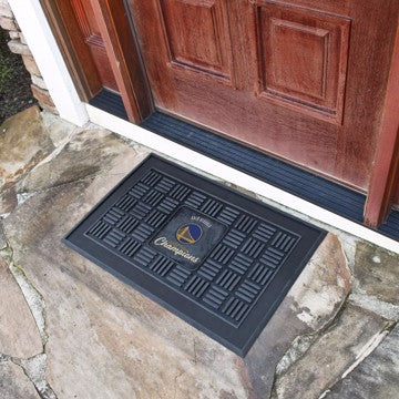 Wholesale-Golden State Warriors 2022 NBA Finals Champions Medallion Door Mat NBA Outdoor Door Mat - 19.5" x 31" SKU: 33586