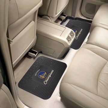 Wholesale-Golden State Warriors 2022 NBA Finals Champions Utility Mat Set NBA Back Seat Car Floor Mats - 2 Piece Set - 14" x 17" SKU: 33585