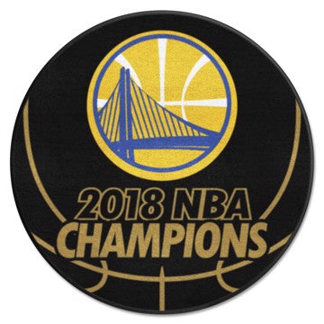 Wholesale-Golden State Warriors Basketball Mat NBA Accent Rug - Round - 27" diameter SKU: 25326