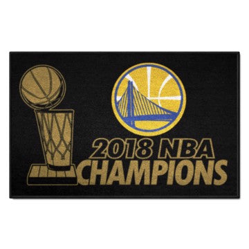 Wholesale-Golden State Warriors Championship Starter Mat NBA Accent Rug - 19" x 30" SKU: 25328