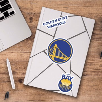 Wholesale-Golden State Warriors Decal 3-pk NBA 3 Piece - 5” x 6.25” (total) SKU: 60943