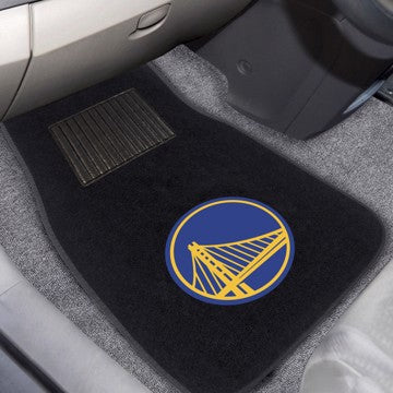 Wholesale-Golden State Warriors Embroidered Car Mat Set NBA Auto Floor Mat - 2 piece Set - 17" x 25.5" SKU: 20321