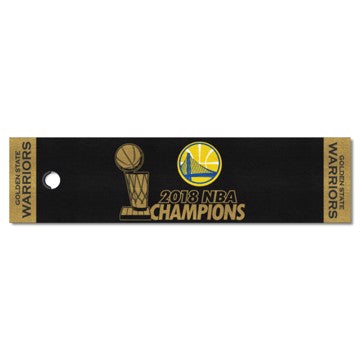 Wholesale-Golden State Warriors Putting Green Mat NBA 18" x 72" SKU: 25559