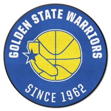Wholesale-Golden State Warriors Roundel Mat - Retro Collection NBA Accent Rug - Round - 27" diameter SKU: 35291