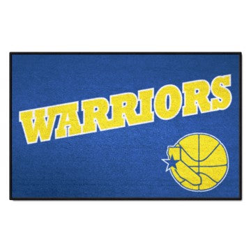 Wholesale-Golden State Warriors Starter Mat - Retro Collection NBA Accent Rug - 19" x 30" SKU: 35290