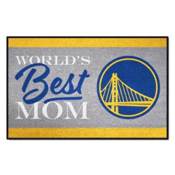 Wholesale-Golden State Warriors Starter Mat - World's Best Mom NBA Accent Rug - 19" x 30" SKU: 34178