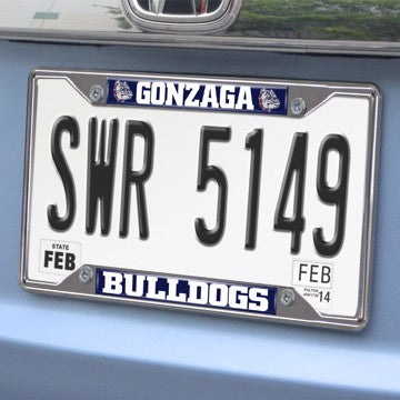 Wholesale-Gonzaga University License Plate Frame - Black Gonzaga - NCAA - Black Metal License Plate Frame SKU: 24476