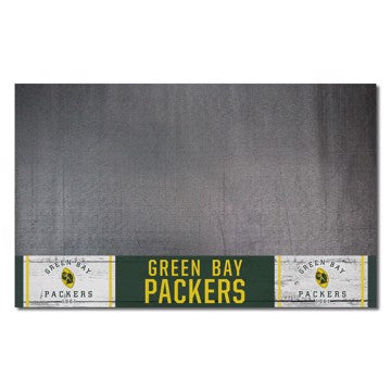 Wholesale-Green Bay Packers Grill Mat - Retro Collection NFL Vinyl Mat - 26" x 42" SKU: 32604