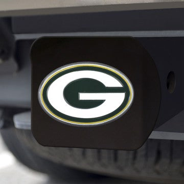 Wholesale-Green Bay Packers Hitch Cover NFL Color Emblem on Black Hitch - 3.4" x 4" SKU: 22562