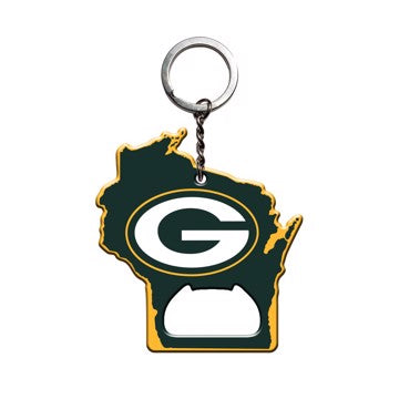 Wholesale-Green Bay Packers Keychain Bottle Opener NFL Bottle Opener SKU: 62493