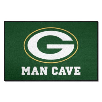 Wholesale-Green Bay Packers Man Cave Starter NFL Accent Rug - 19" x 30" SKU: 14305