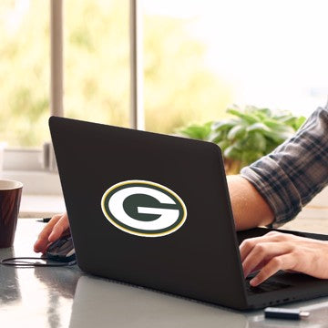 Wholesale-Green Bay Packers Matte Decal NFL 1 piece - 5” x 6.25” (total) SKU: 61224