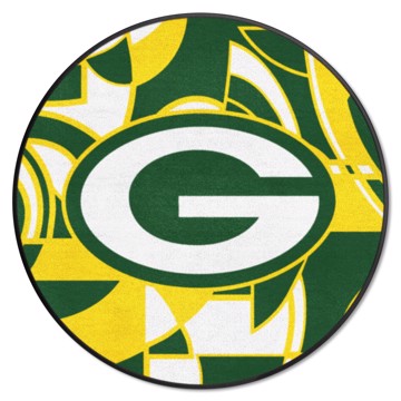 Wholesale-Green Bay Packers NFL x FIT Roundel Mat NFL Accent Rug - Round - 27" diameter SKU: 23268
