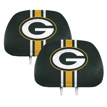 Wholesale-Green Bay Packers Printed Headrest Cover NFL Universal Fit - 10" x 13" SKU: 62013