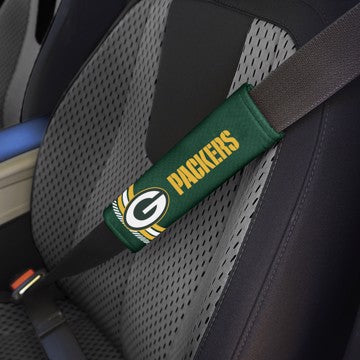 Wholesale-Green Bay Packers Rally Seatbelt Pad - Pair NFL Interior Auto Accessory - 2 Pieces SKU: 32095