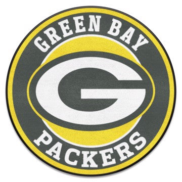 Wholesale-Green Bay Packers Roundel Mat NFL Accent Rug - Round - 27" diameter SKU: 17959