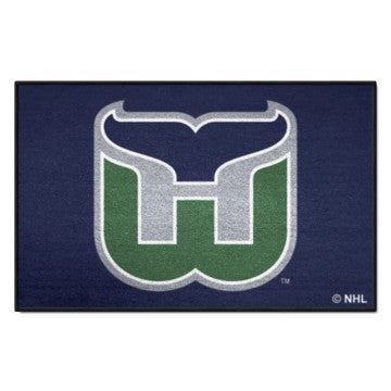 Wholesale-Hartford Whalers Starter Mat - Retro Collection NHL Accent Rug - 19" x 30" SKU: 35496