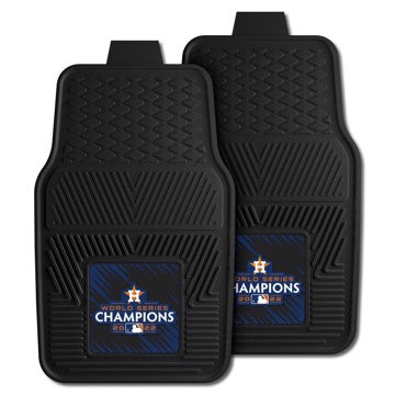 Wholesale-Houston Astros 2022 World Series 2-pc Vinyl Car Mat Set MLB Auto Floor Mat - 2 piece Set - 17" x 27" SKU: 34278