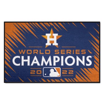 Wholesale-Houston Astros 2022 World Series Starter Mat MLB Accent Rug - 19" x 30" SKU: 34275
