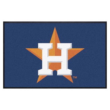 Wholesale-Houston Astros 4X6 High-Traffic Mat with Durable Rubber Backing MLB Commercial Mat - Landscape Orientation - Indoor - 43" x 67" SKU: 9843