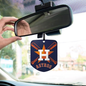 Wholesale-Houston Astros Air Freshener 2-pk MLB Interior Auto Accessory - 2 Piece SKU: 61548