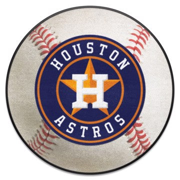 Wholesale-Houston Astros Baseball Mat MLB Accent Rug - Round - 27" diameter SKU: 6481
