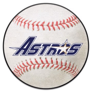 Wholesale-Houston Astros Baseball Mat - Retro Collection MLB Accent Rug - Round - 27" diameter SKU: 1741