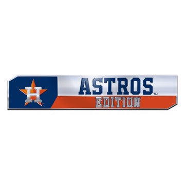 Wholesale-Houston Astros Embossed Truck Emblem 2-pk MLB Exterior Auto Accessory - Aluminum - 2 Piece Set SKU: 60795