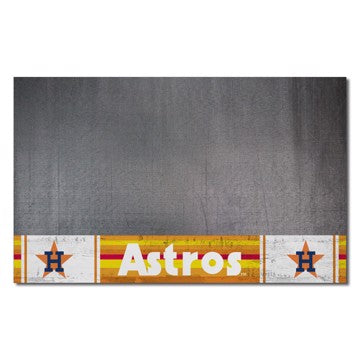 Wholesale-Houston Astros Grill Mat - Retro Collection MLB Vinyl Mat - 26" x 42" SKU: 2164