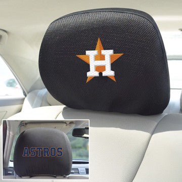 Wholesale-Houston Astros Headrest Cover MLB Universal Fit - 10" x 13" SKU: 12539