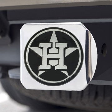 Wholesale-Houston Astros Hitch Cover MLB Chrome Emblem on Chrome Hitch - 3.4" x 4" SKU: 26591
