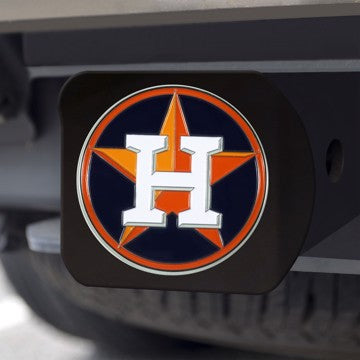 Wholesale-Houston Astros Hitch Cover MLB Color Emblem on Black Hitch - 3.4" x 4" SKU: 26595