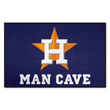 Wholesale-Houston Astros Man Cave Starter MLB Accent Rug - 19" x 30" SKU: 22411