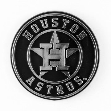 Wholesale-Houston Astros Molded Chrome Emblem MLB Plastic Auto Accessory SKU: 60221