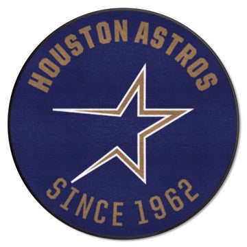 Wholesale-Houston Astros Roundel Mat - Retro Collection MLB Accent Rug - Round - 27" diameter SKU: 1726