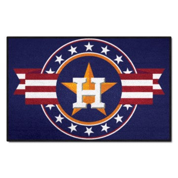 Wholesale-Houston Astros Starter Mat - MLB Patriotic MLB Accent Rug - 19" x 30" SKU: 18538