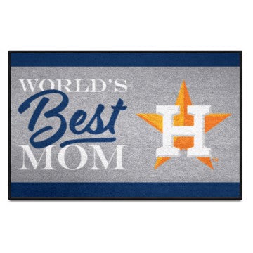 Wholesale-Houston Astros Starter Mat - World's Best Mom MLB Accent Rug - 19" x 30" SKU: 34097