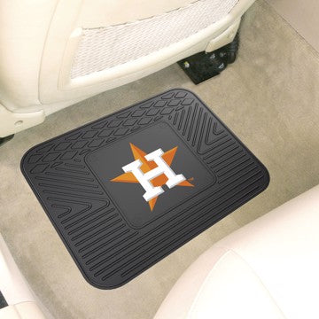 Wholesale-Houston Astros Utility Mat MLB Back Seat Car Floor Mats - 1 Piece - 14" x 17" SKU: 10044