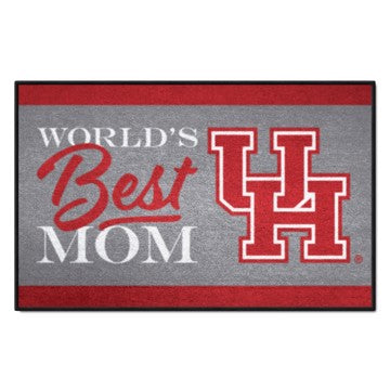 Wholesale-Houston Cougars Starter Mat - World's Best Mom 19"x30" SKU: 34580