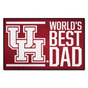 Wholesale-Houston Cougars World's Best Dad Starter Mat 19"x30" SKU: 31223
