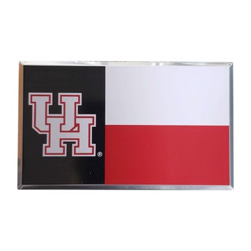 Wholesale-Houston Embossed State Flag Emblem University of Houston Embossed State Flag Emblem 2" x 3.5" - Primary Team Logo on State Flag Design SKU: 60928