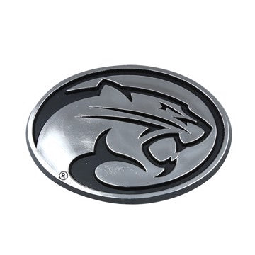 Wholesale-Houston Molded Chrome Emblem University of Houston Molded Chrome Emblem 3.25” x 3.25 - "Cougar Head" Alternate Logo SKU: 60342